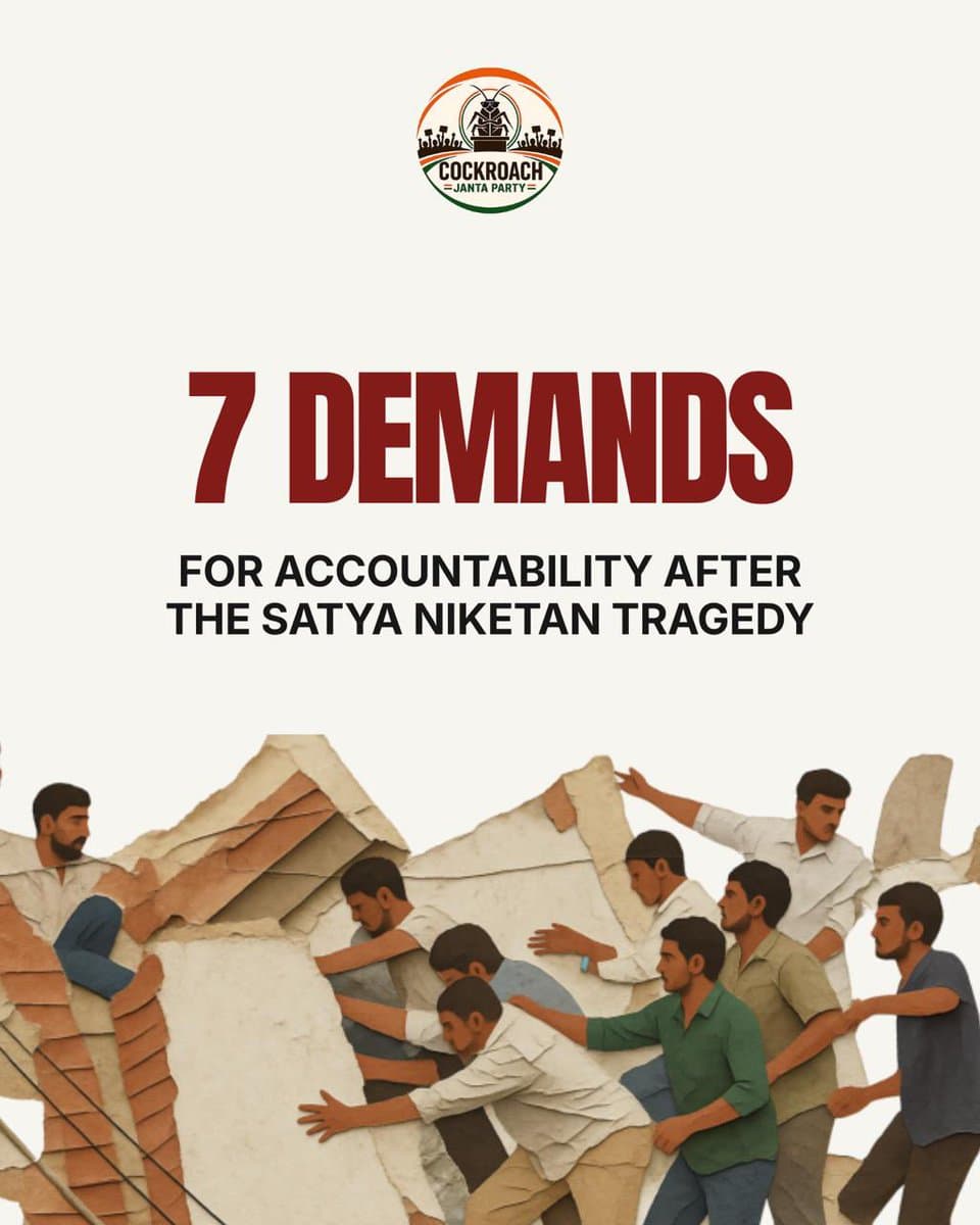 CJP Lists Seven Demands After Satya Niketan Collapse; MCD Orders Citywide Checks