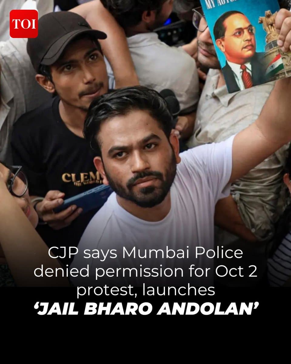 Mumbai Police Deny Oct 2 Shivaji Park Nod; Dipke Calls Jail Bharo